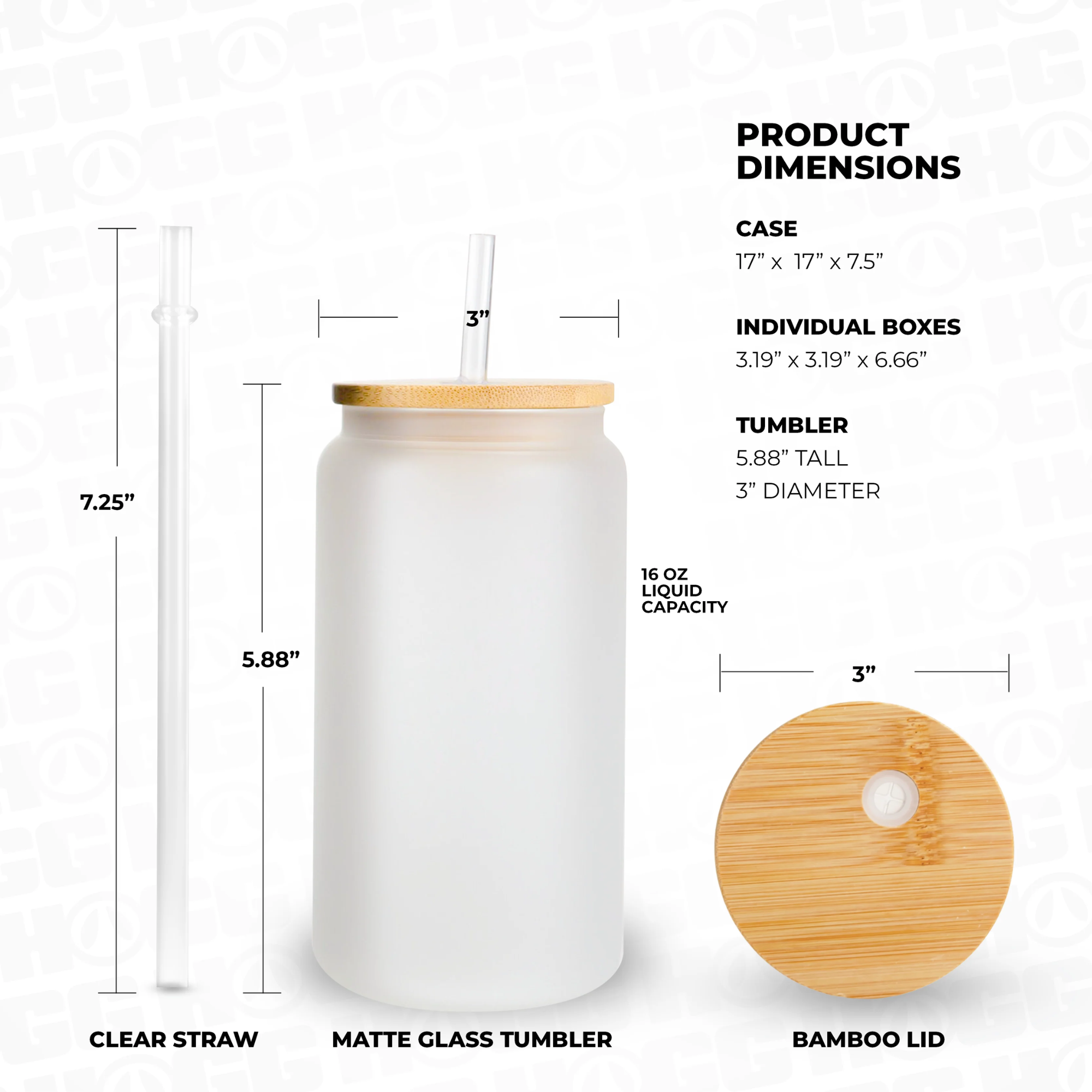 16oz SUBLIMATABLE GRADIENT GLASS CAN TUMBLERS - CUSTOM