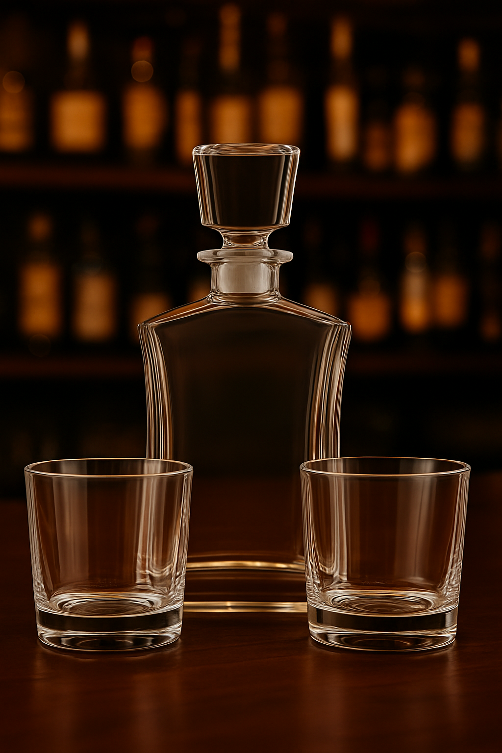 Stadium Etched Decanter Set – Premium Laser Engraved Whiskey Gift Set