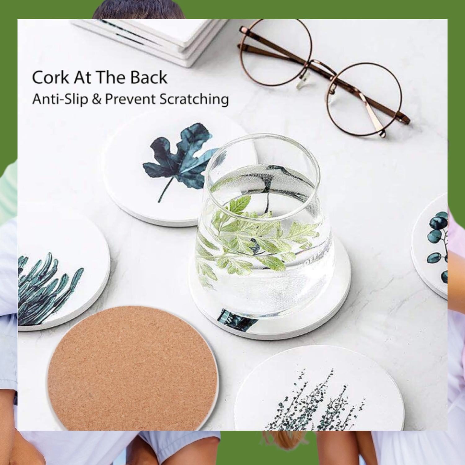 Personalized Ceramic Photo Coasters: Custom Text & Image Gift