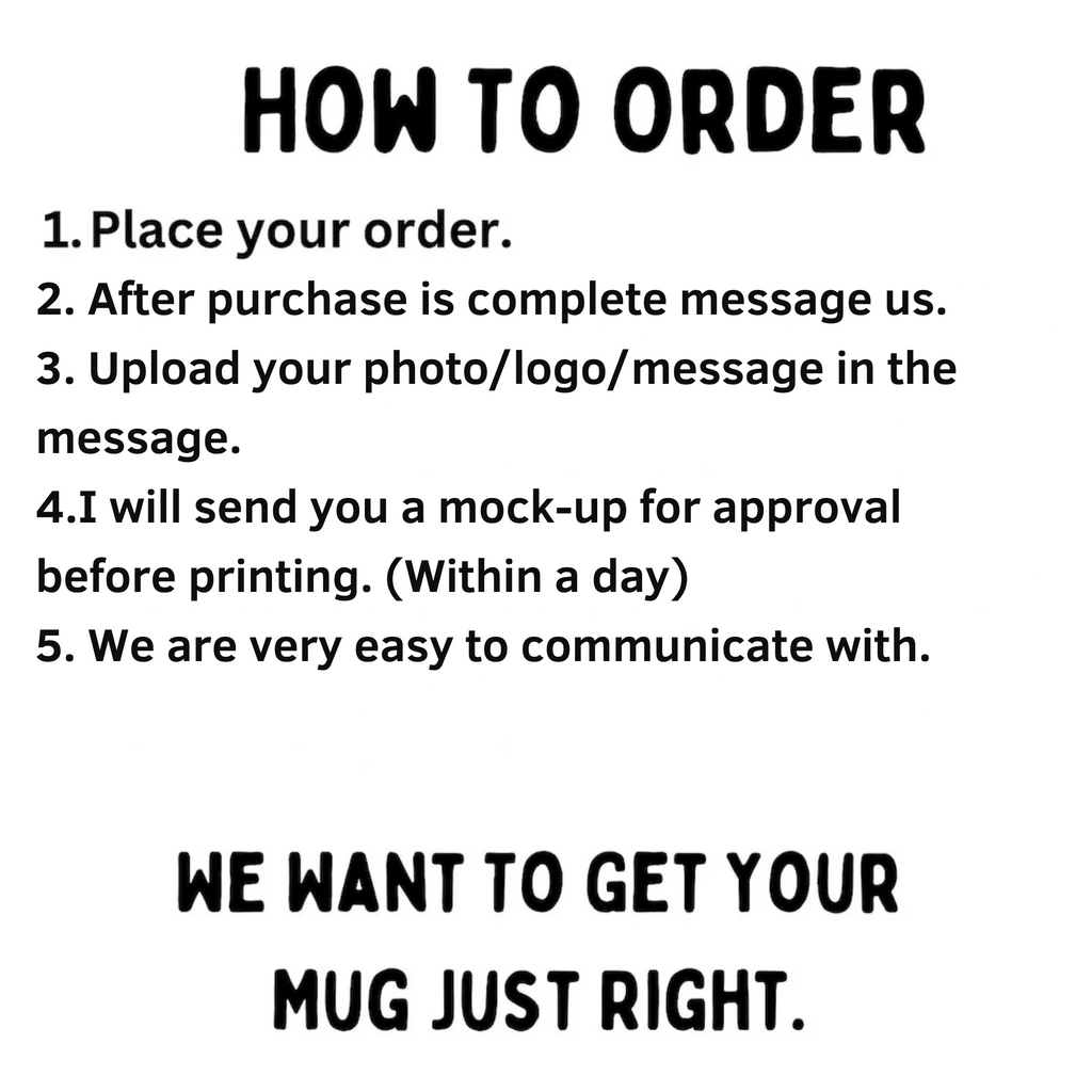 Custom White Ceramic Mug: Personalized Text & Image, 11oz/15oz