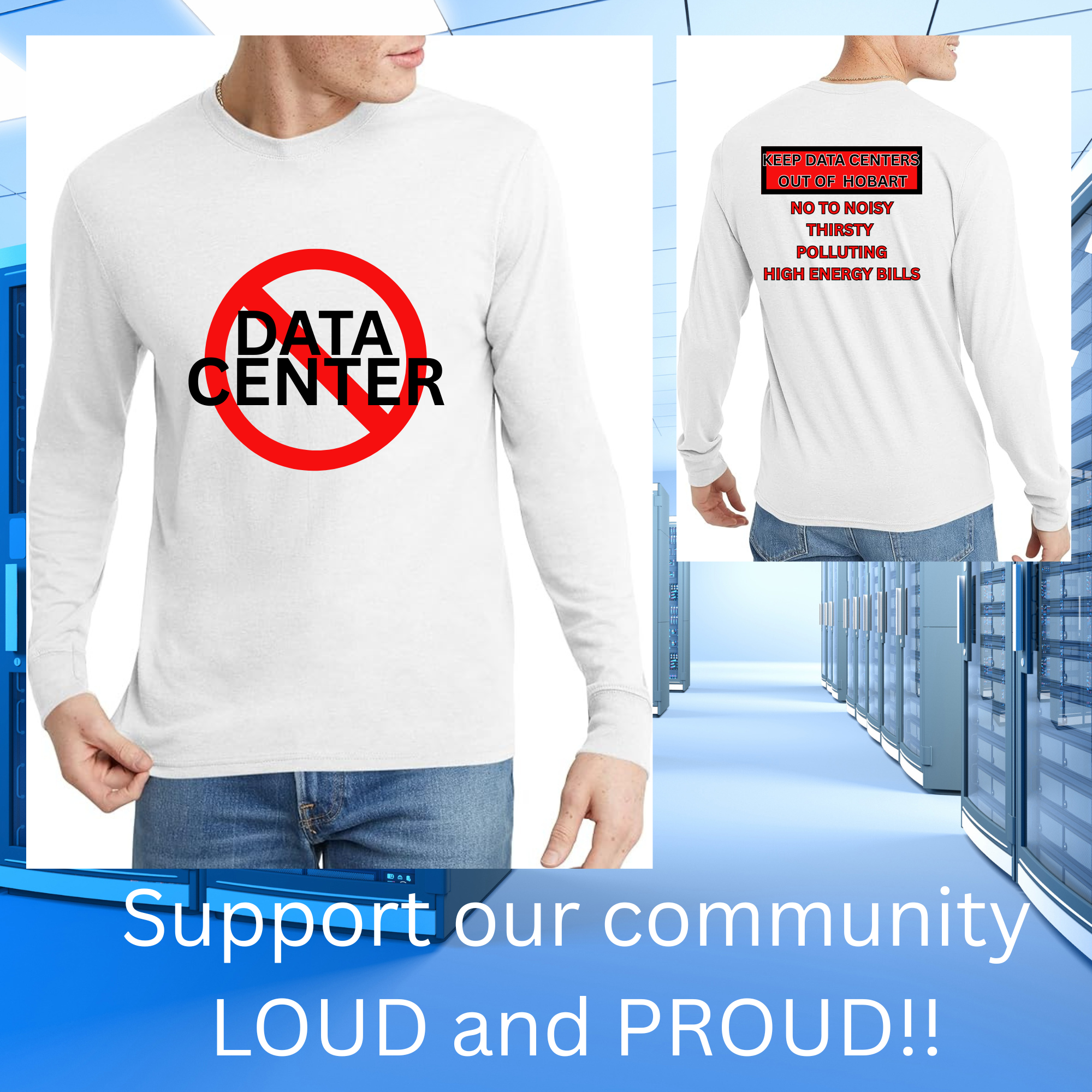 No Data Center: Hobart: Long Sleeve